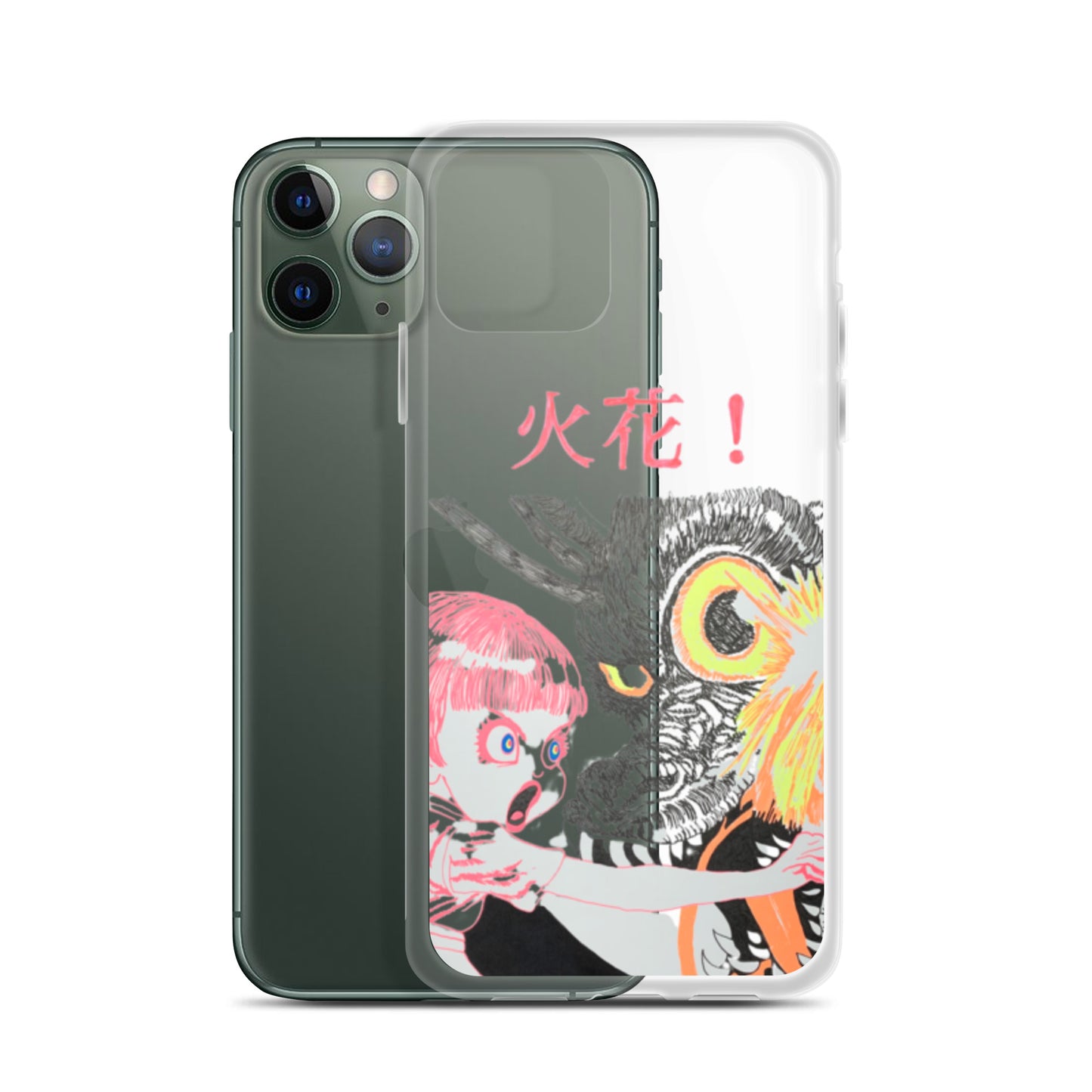 Black Fire "火花" iPhone Case
