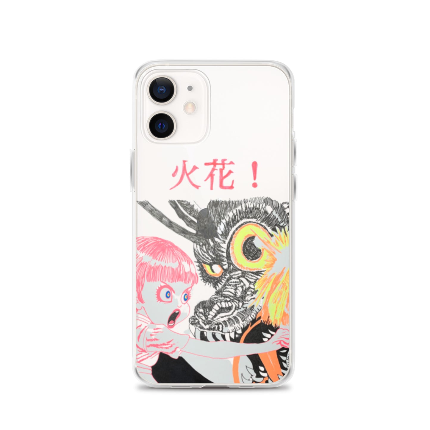Black Fire "火花" iPhone Case