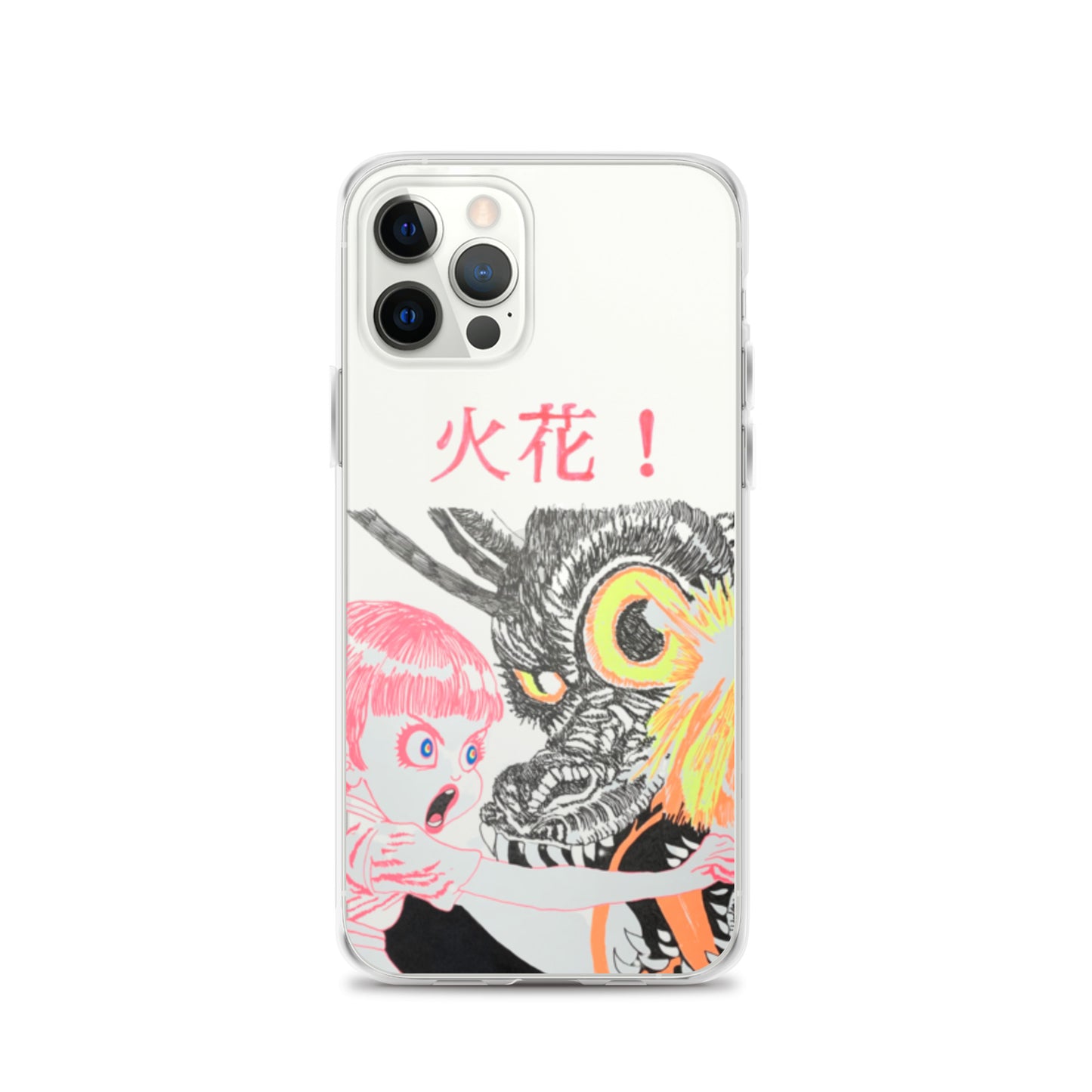 Black Fire "火花" iPhone Case