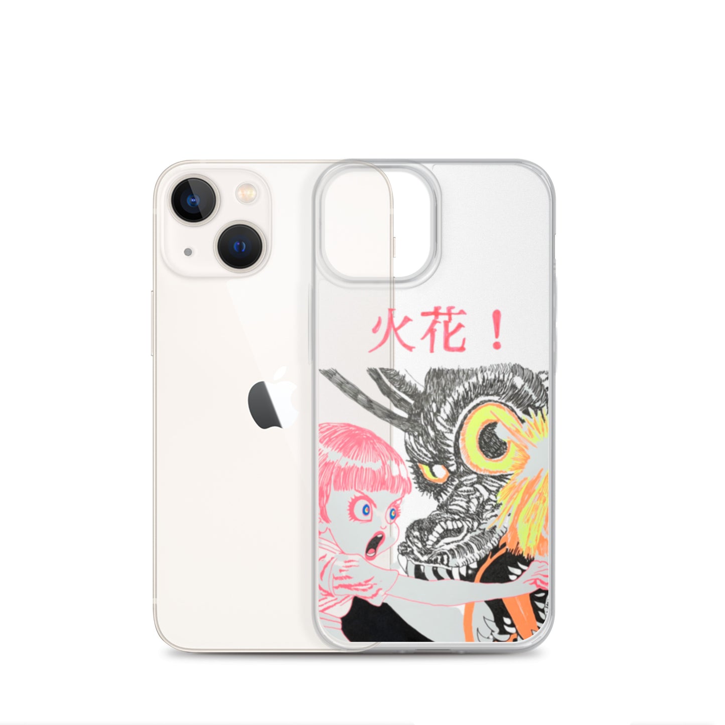 Black Fire "火花" iPhone Case