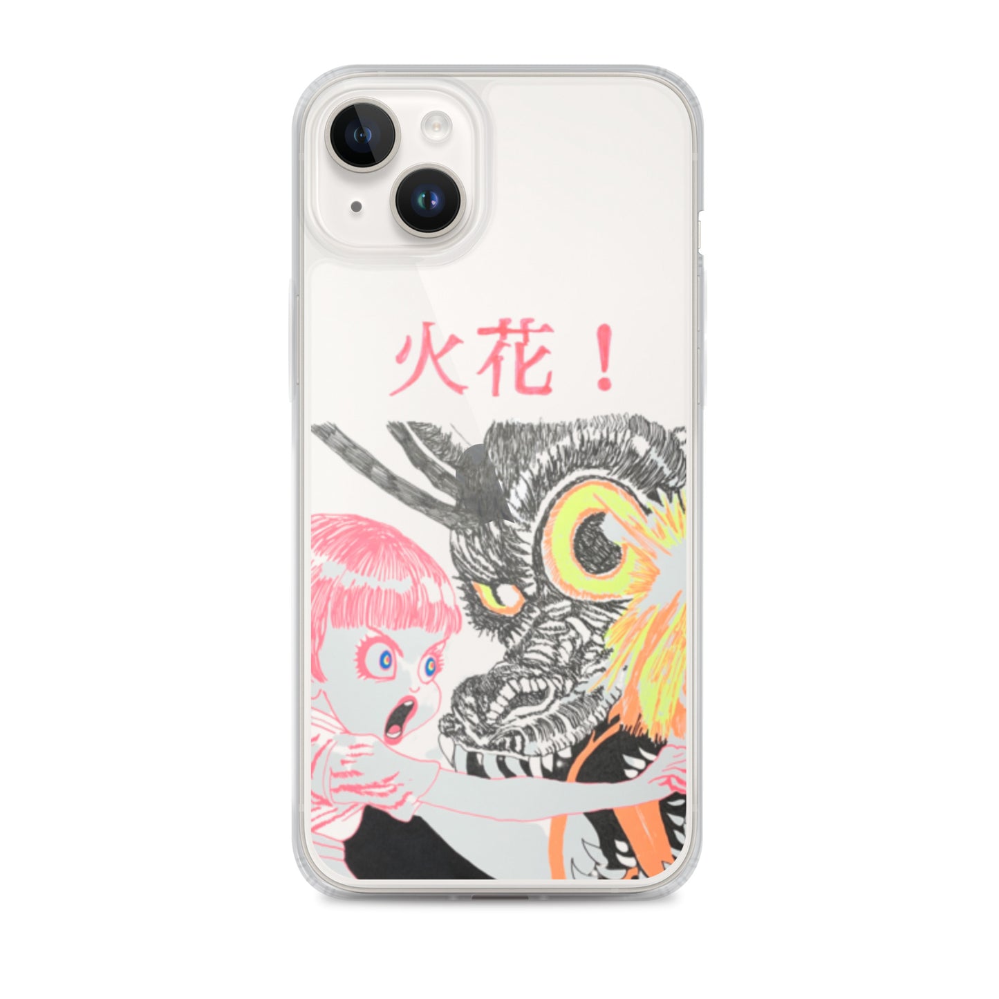 Black Fire "火花" iPhone Case
