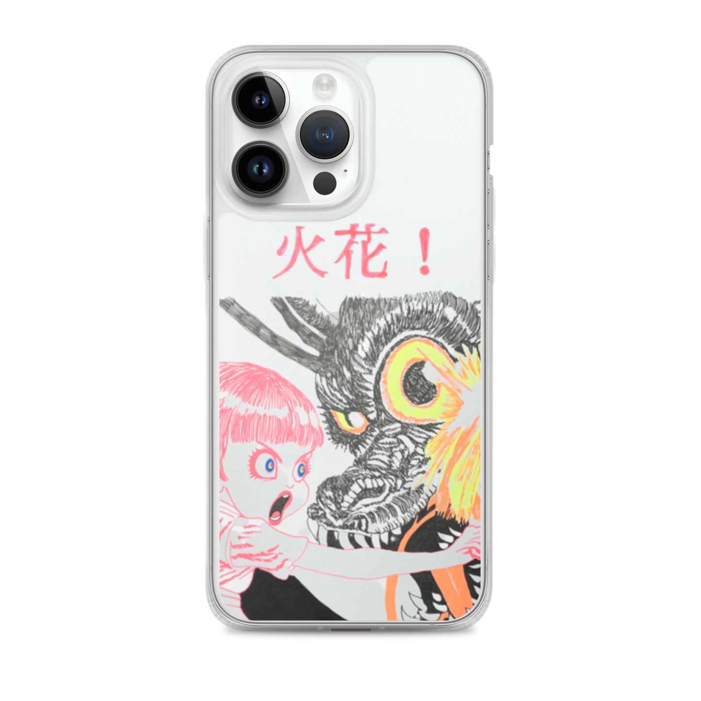 Black Fire "火花" iPhone Case