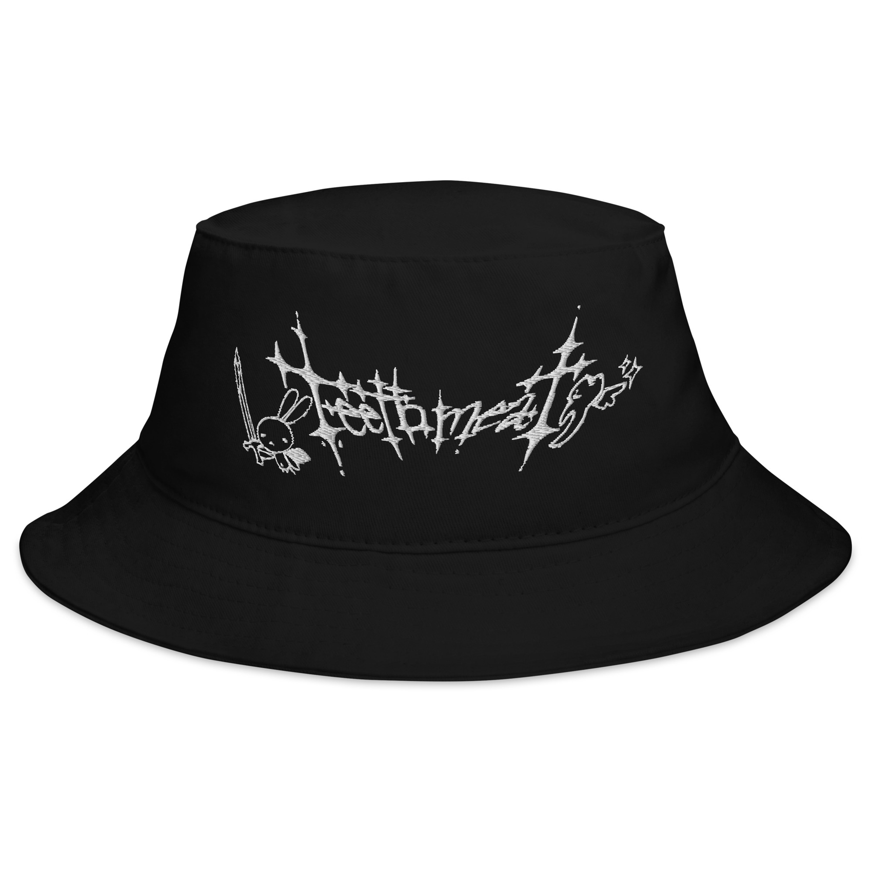 teethmeat’s angels Embroidery Bucket Hat