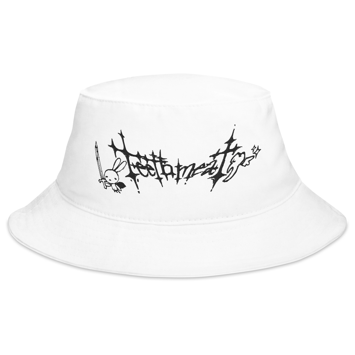 teethmeat’s angels Embroidery Bucket Hat