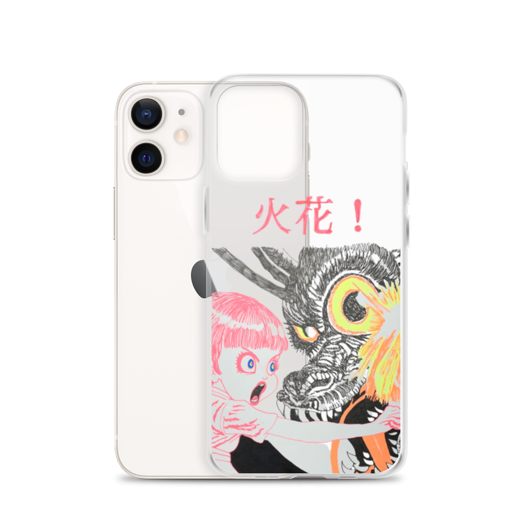 Black Fire "火花" iPhone Case