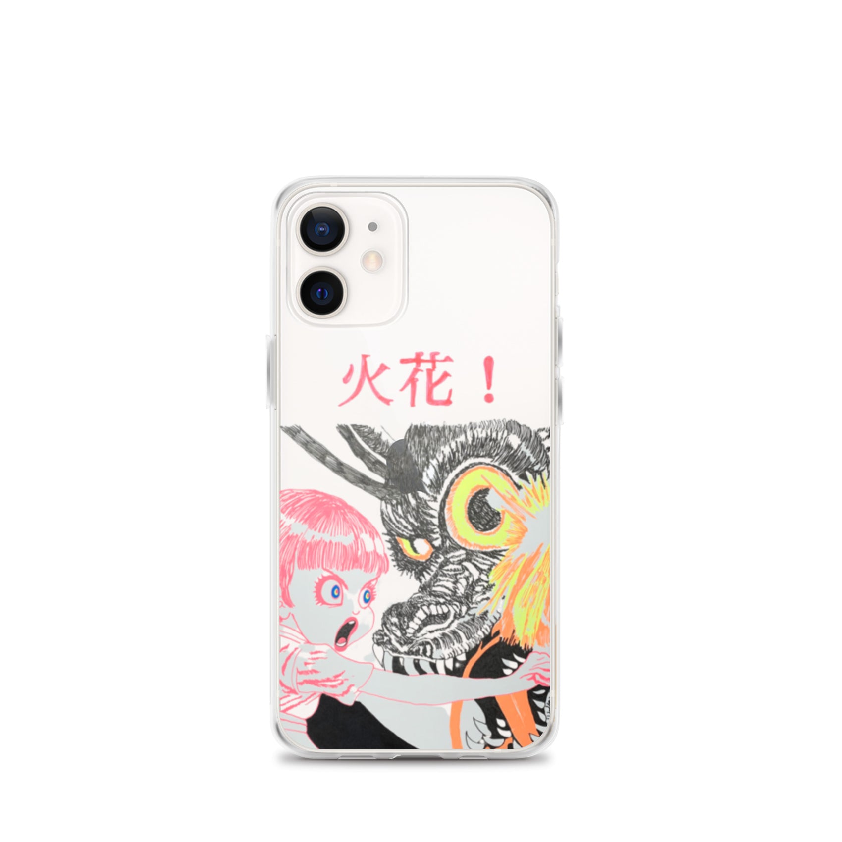 Black Fire "火花" iPhone Case