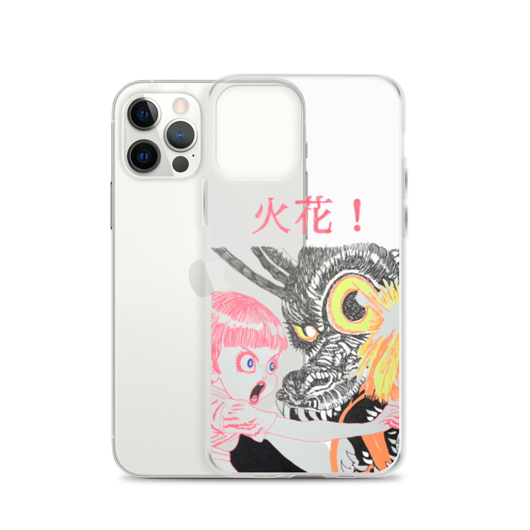 Black Fire "火花" iPhone Case