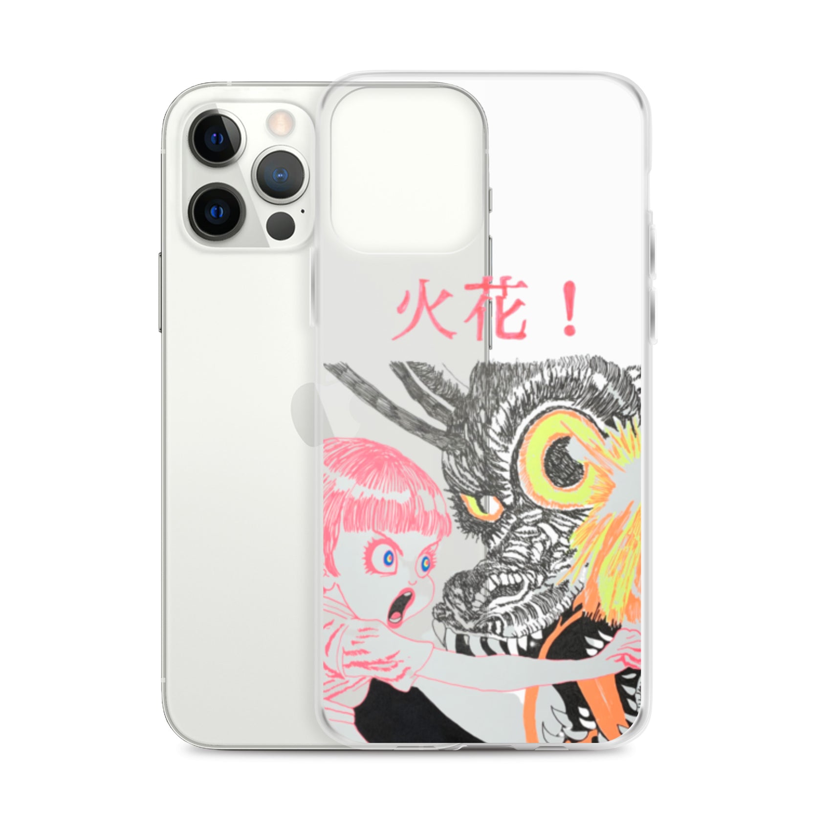 Black Fire "火花" iPhone Case