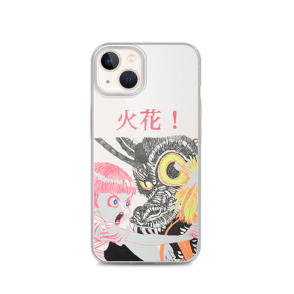 Black Fire "火花" iPhone Case