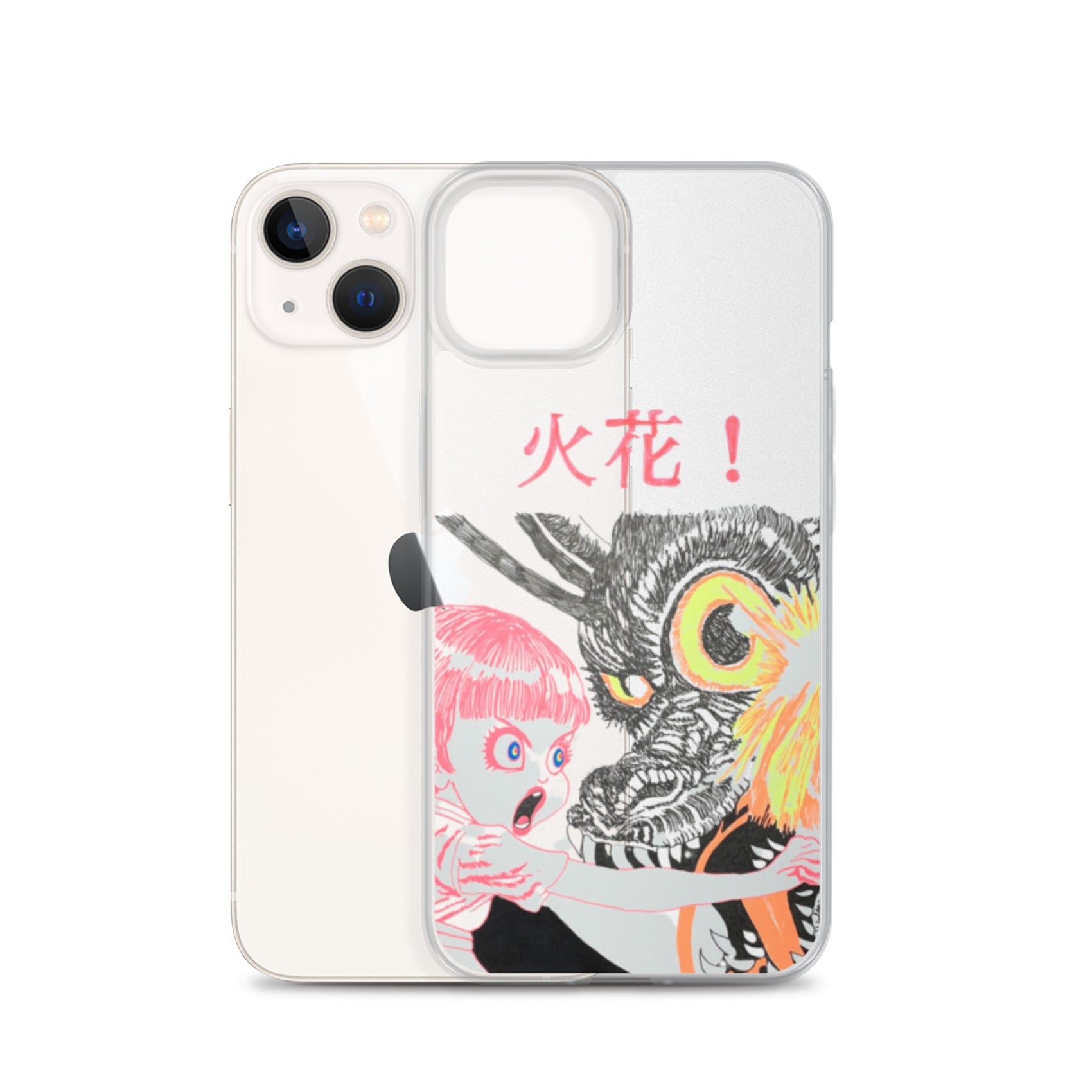 Black Fire "火花" iPhone Case