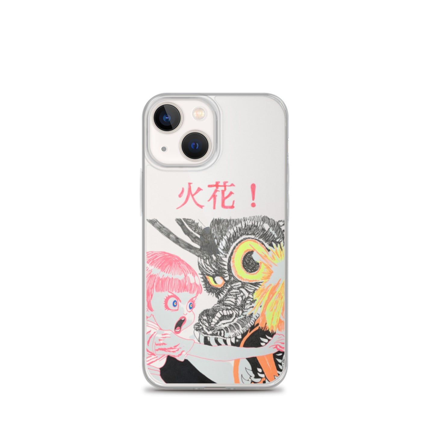 Black Fire "火花" iPhone Case