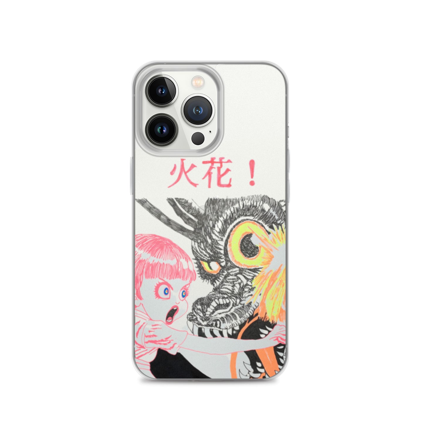 Black Fire "火花" iPhone Case