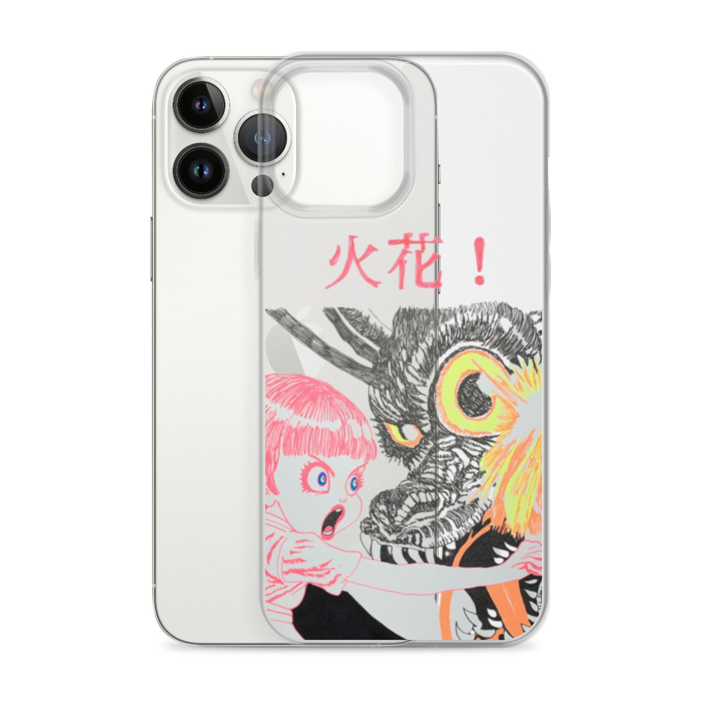 Black Fire "火花" iPhone Case