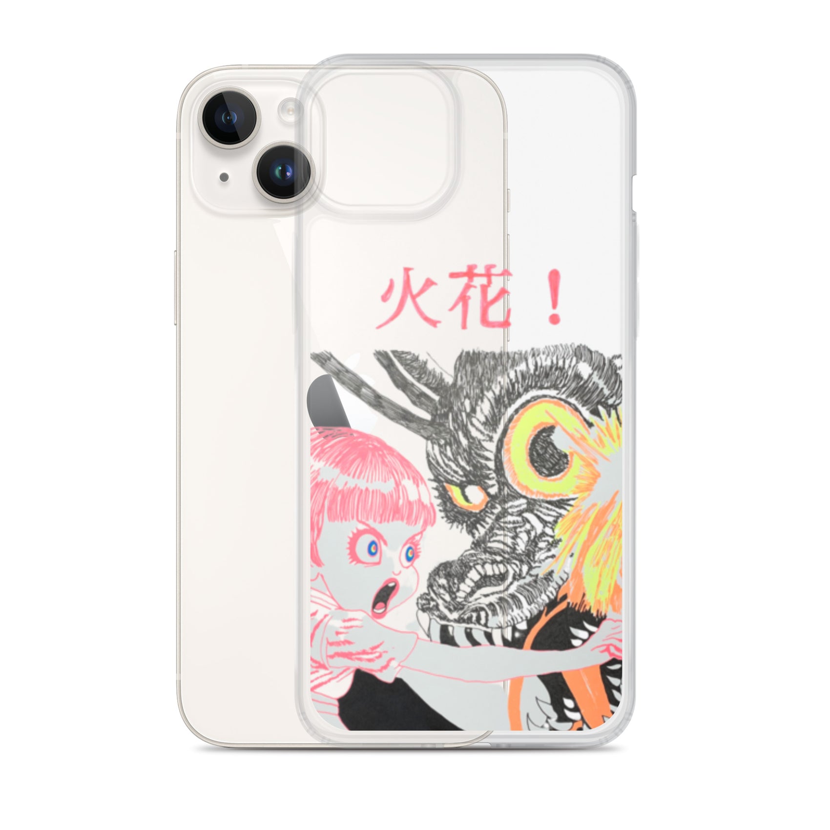 Black Fire "火花" iPhone Case