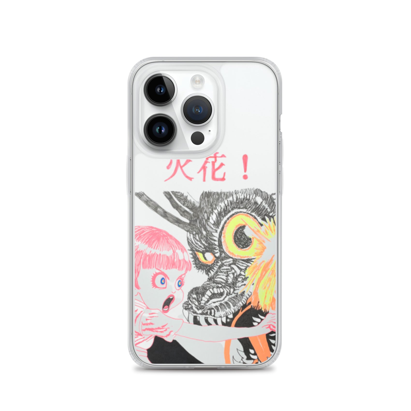 Black Fire "火花" iPhone Case