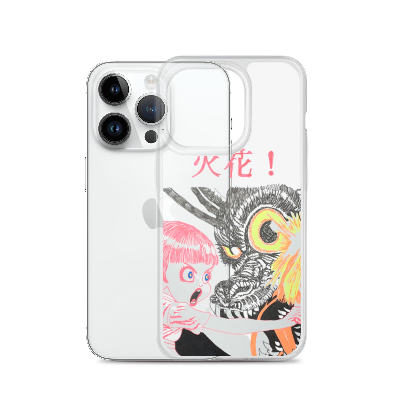 Black Fire "火花" iPhone Case