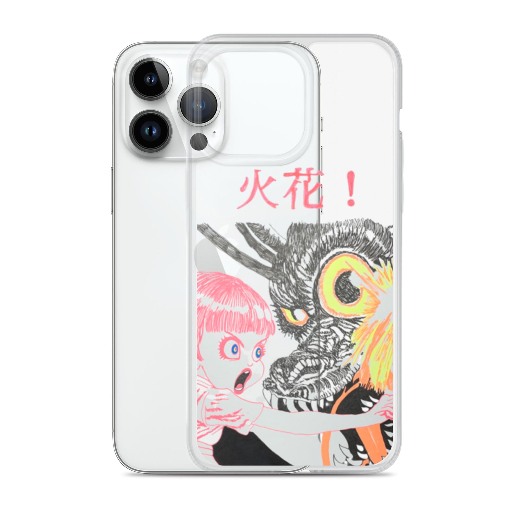 Black Fire "火花" iPhone Case