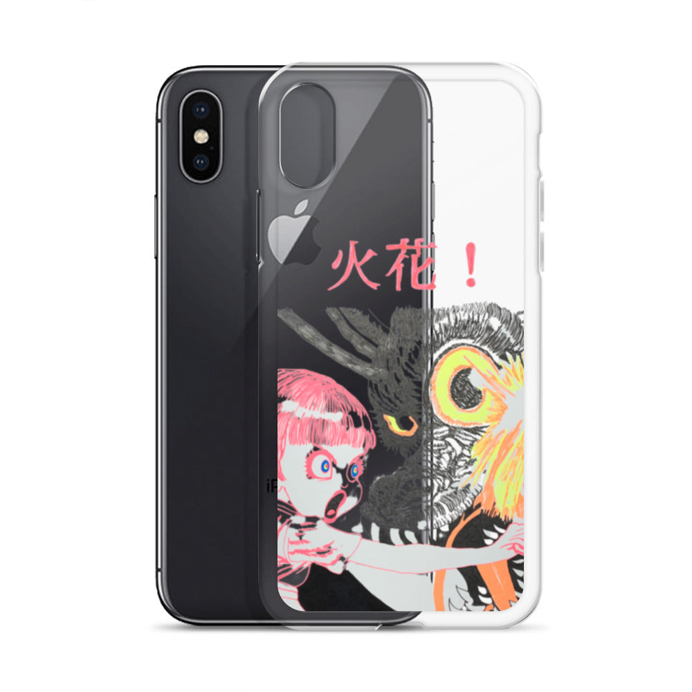 Black Fire "火花" iPhone Case