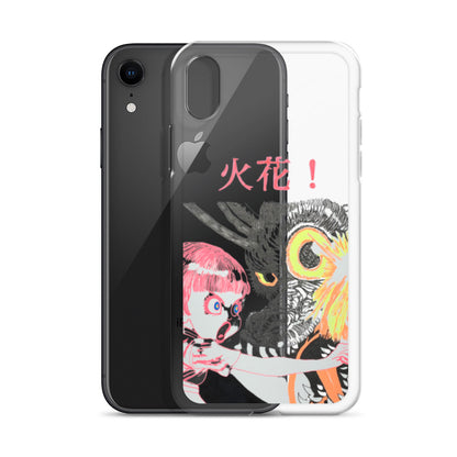 Black Fire "火花" iPhone Case