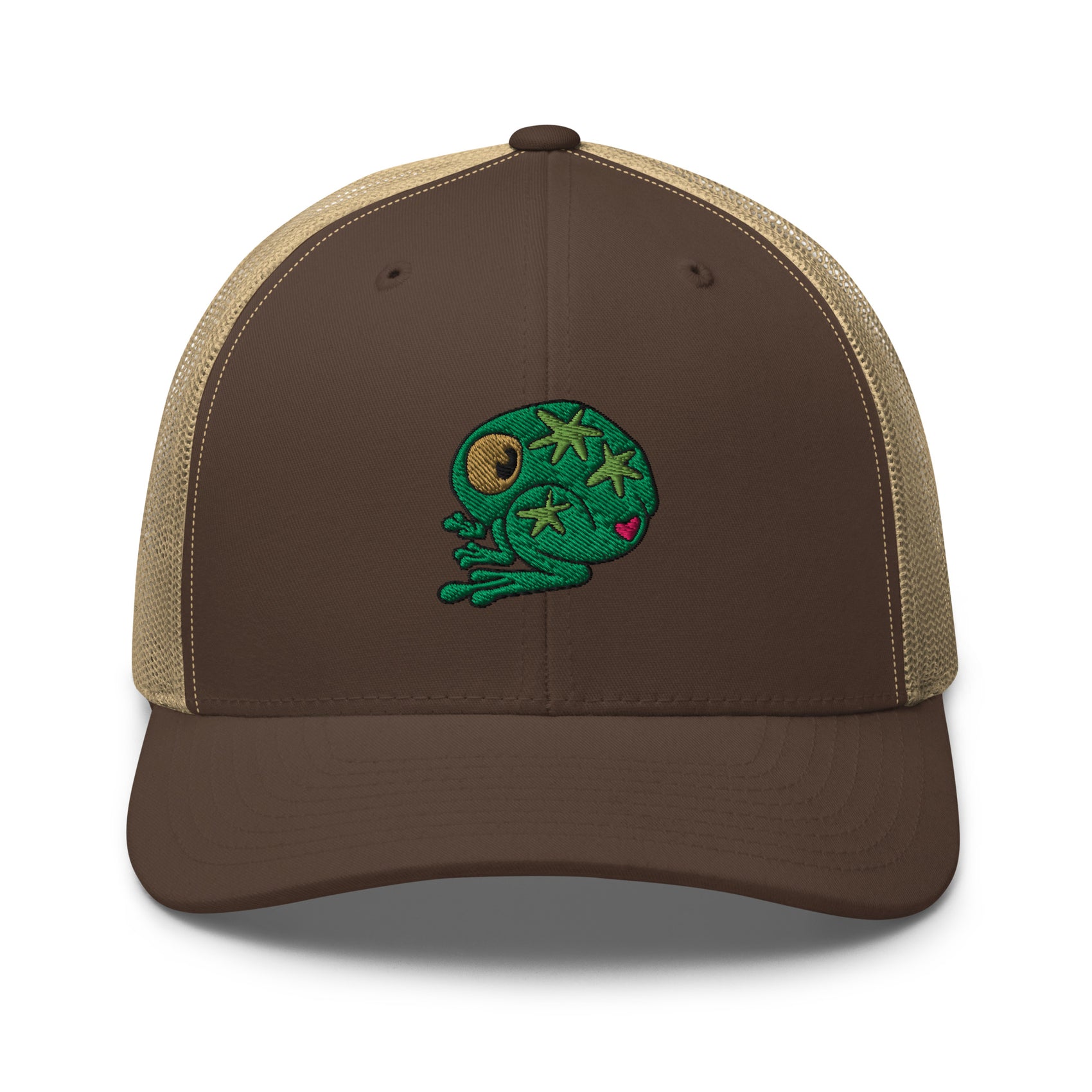 Frog 2 Embroidery Trucker Cap
