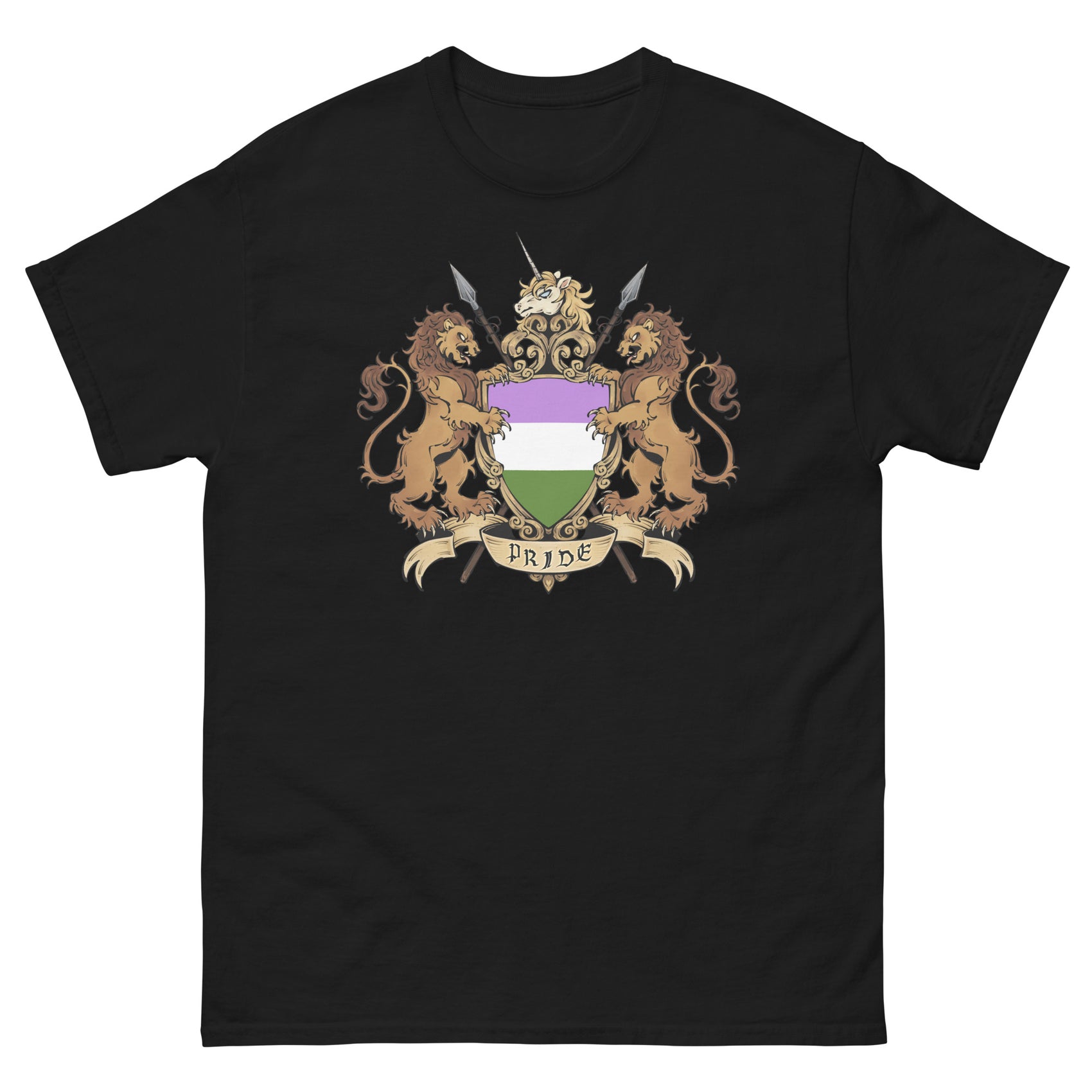 Genderqueer Pride Crest T-Shirt