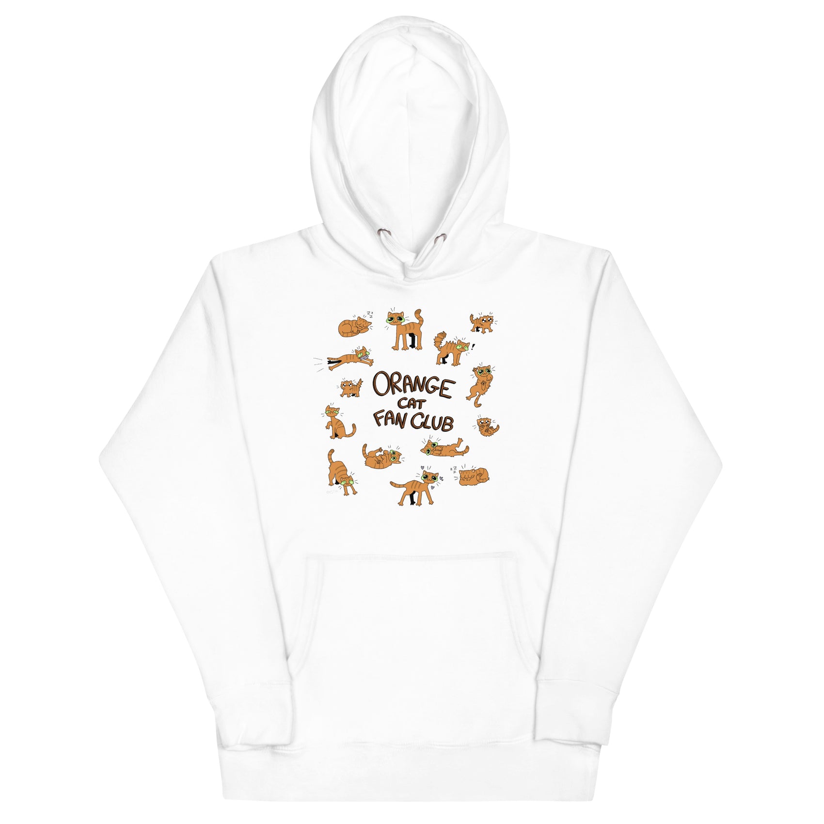 Orange Cat Fan Club Hoodie